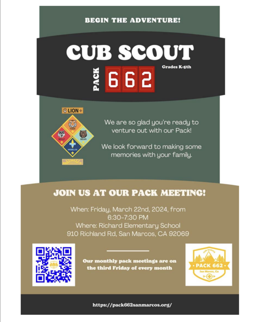 March Pack Meeting